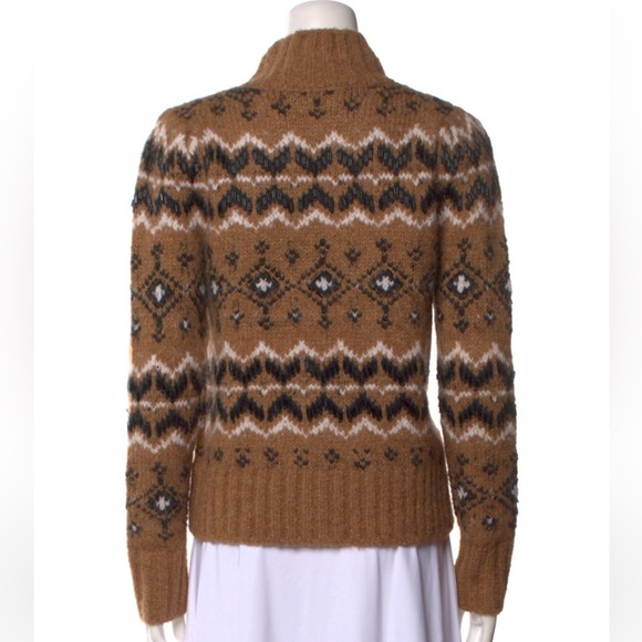 Veronica Beard Printed Turtleneck Sweater size S - Picture 3 of 3